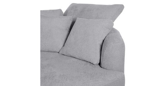 ECKSOFA Grau Chenille  - Schwarz/Grau, KONVENTIONELL, Textil/Metall (275/140cm) - Carryhome
