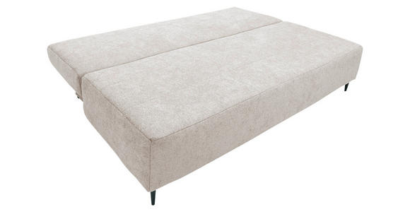 SCHLAFSOFA Flachgewebe Naturfarben  - Schwarz/Naturfarben, KONVENTIONELL, Textil/Metall (197/75/100cm) - Carryhome