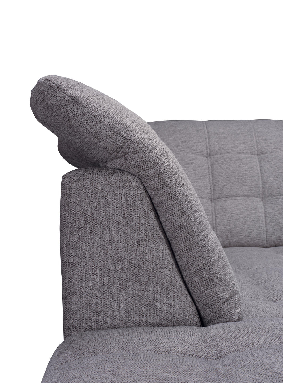 ECKSOFA Dunkelbraun Chenille  - Chromfarben/Dunkelbraun, KONVENTIONELL, Kunststoff/Textil (205/260cm) - Carryhome