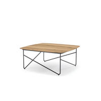 COUCHTISCH in Holz, Metall 83/83/35 cm  - Eichefarben/Anthrazit, Basics, Holz/Metall (83/83/35cm) - Schöner Wohnen