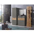 GARDEROBENSCHRANK Eiche furniert, massiv lackiert Eichefarben, Fango - Fango/Eichefarben, Design, Holz/Metall (61/198/36cm) - Dieter Knoll