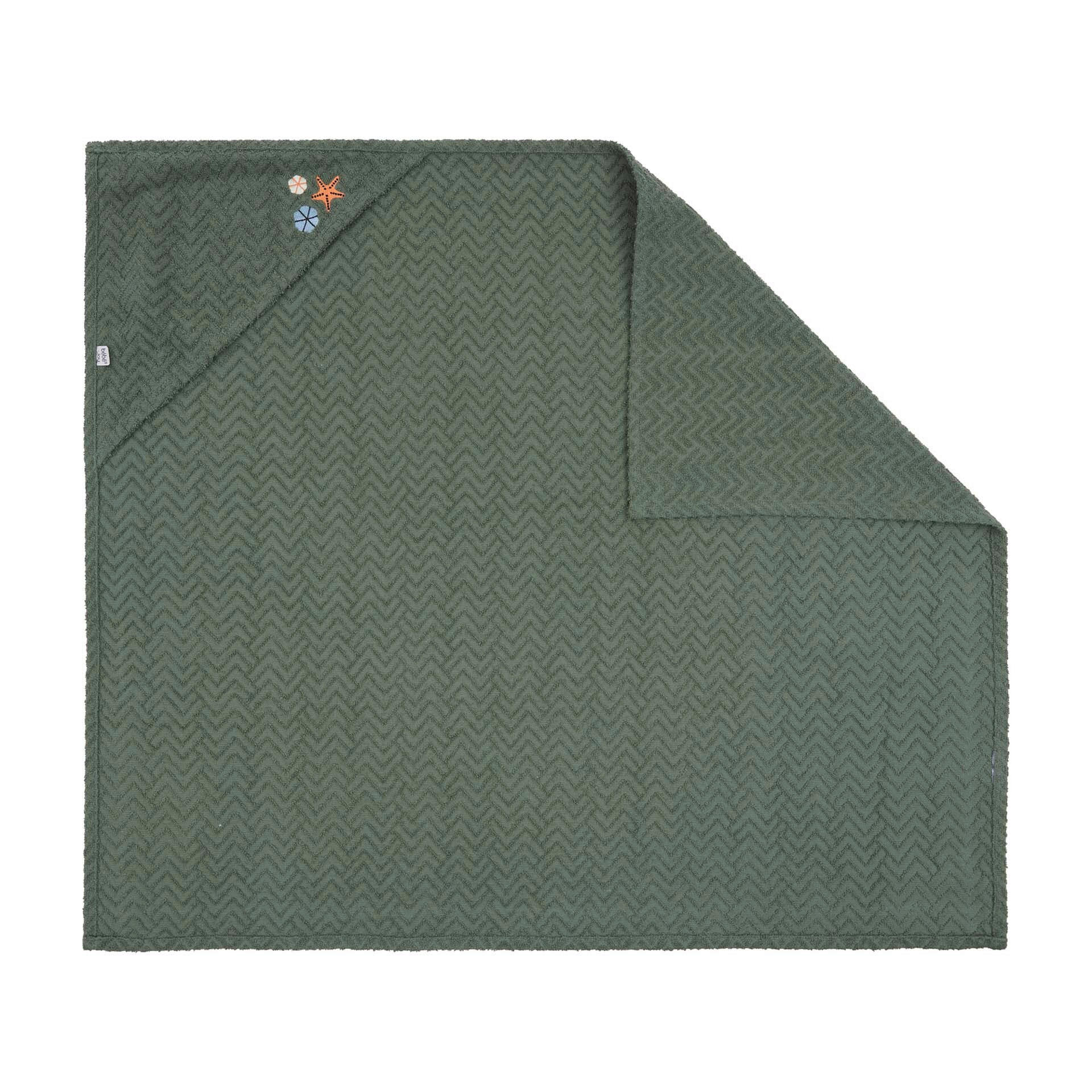 KAPUZENBADETUCH    - Grün, Basics, Textil (85/75/1cm) - Bebe Jou