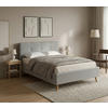 POLSTERBETT 180/200 cm,  in Grau,  - Eichefarben/Grau, MODERN, Holz/Textil (180/200cm) - MID.YOU
