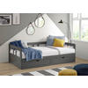 AUSZIEHBETT 90/200 cm  in Anthrazit  - Anthrazit/Naturfarben, ROMANTIK / LANDHAUS, Holz/Holzwerkstoff (90/200cm) - MID.YOU