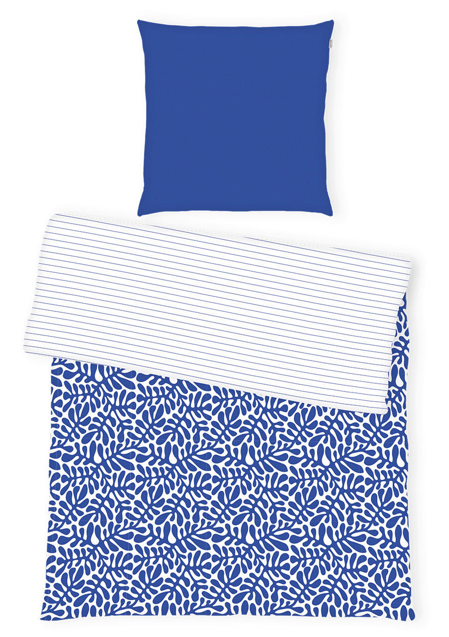 WENDEBETTWÄSCHE 2-teilig Renforcé 155/220 cm  - Blau, Basics, Textil (155/220cm) - Tom Tailor