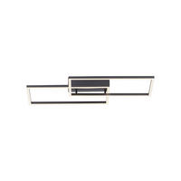 LED-DECKENLEUCHTE Iven 60,5/32,5/6,5 cm   - Schwarz, Design, Kunststoff/Metall (60,5/32,5/6,5cm)