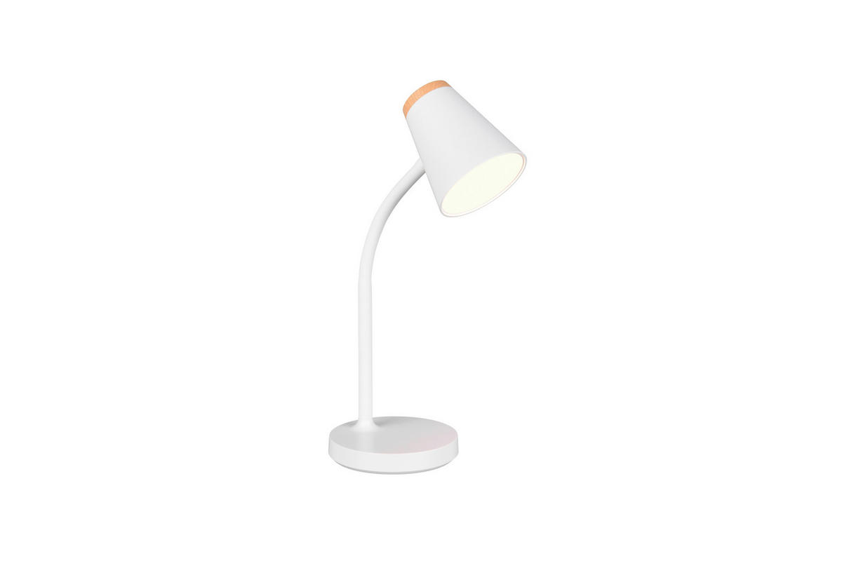 LED-TISCHLEUCHTE   - Braun/Weiß, Basics, Kunststoff (36/13/23cm)