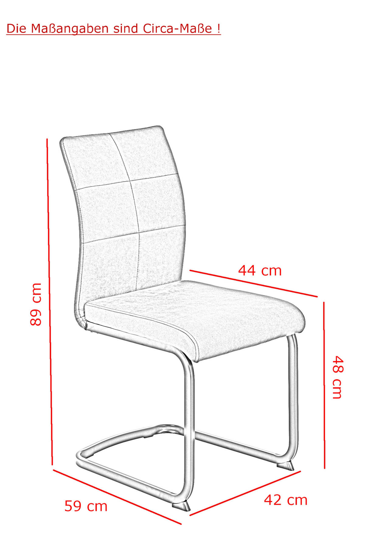 SCHWINGSTUHL-SET 2 Stück  in Stahl Mikrofaser  - Anthrazit/Schwarz, MODERN, Textil/Metall (42/89/59cm) - MID.YOU