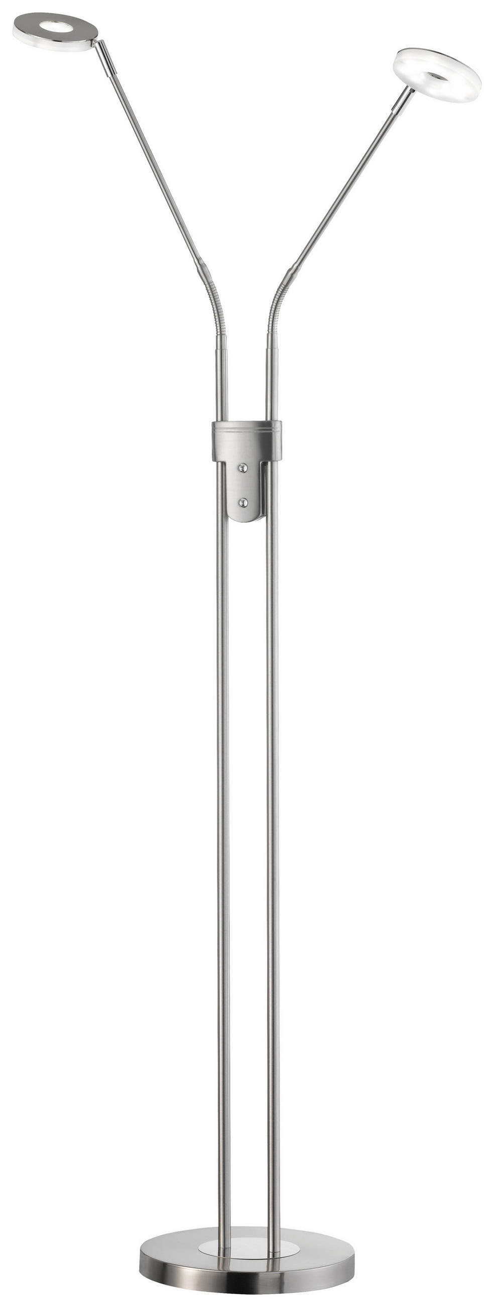 Fischer & Honsel Led-Stehleuchte Dent Chrom, Nickel 150 cm
