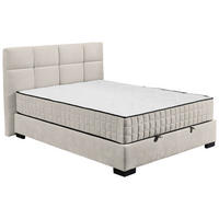 BOXBETT 120/200 cm  in Beige  - Beige/Schwarz, Modern, Holzwerkstoff/Kunststoff (120/200cm) - MID.YOU
