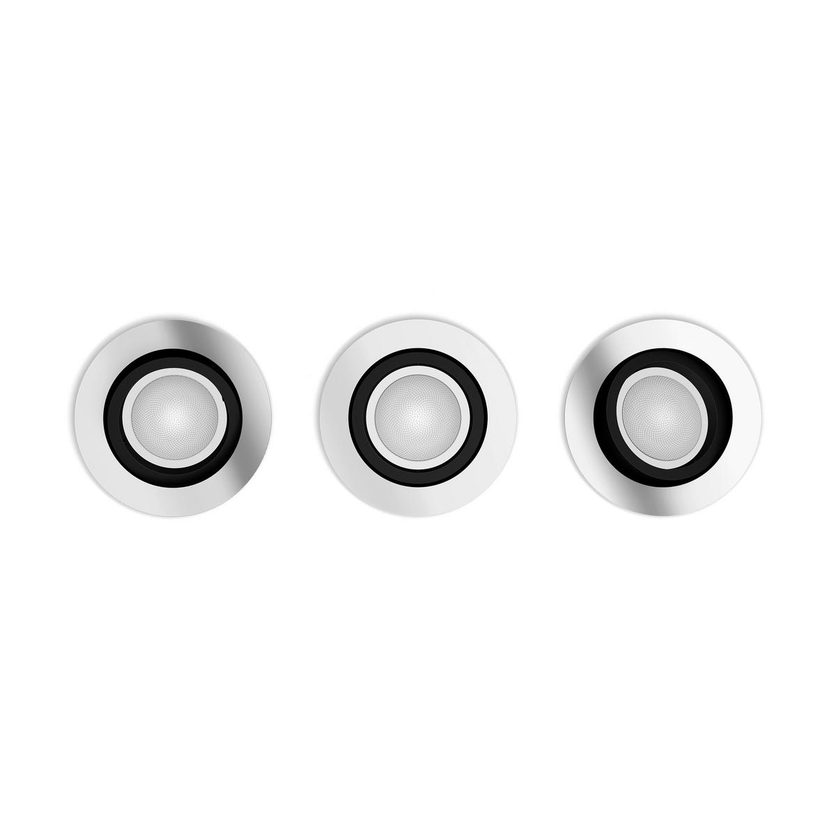 LED-SPOTKOPF Milliskin 9/10/9 cm   - Alufarben, Basics, Kunststoff (9/10/9cm) - Philips HUE