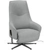 RELAXSESSEL in Textil Hellgrau  - Anthrazit/Hellgrau, Design, Textil/Metall (70/112/85cm) - Himolla