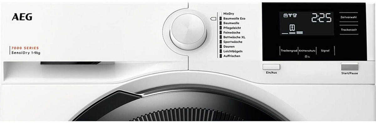 WÄRMEPUMPENTROCKNER TR7T60690  - Weiß, Basics, Kunststoff/Metall (59,6/85/66cm) - AEG