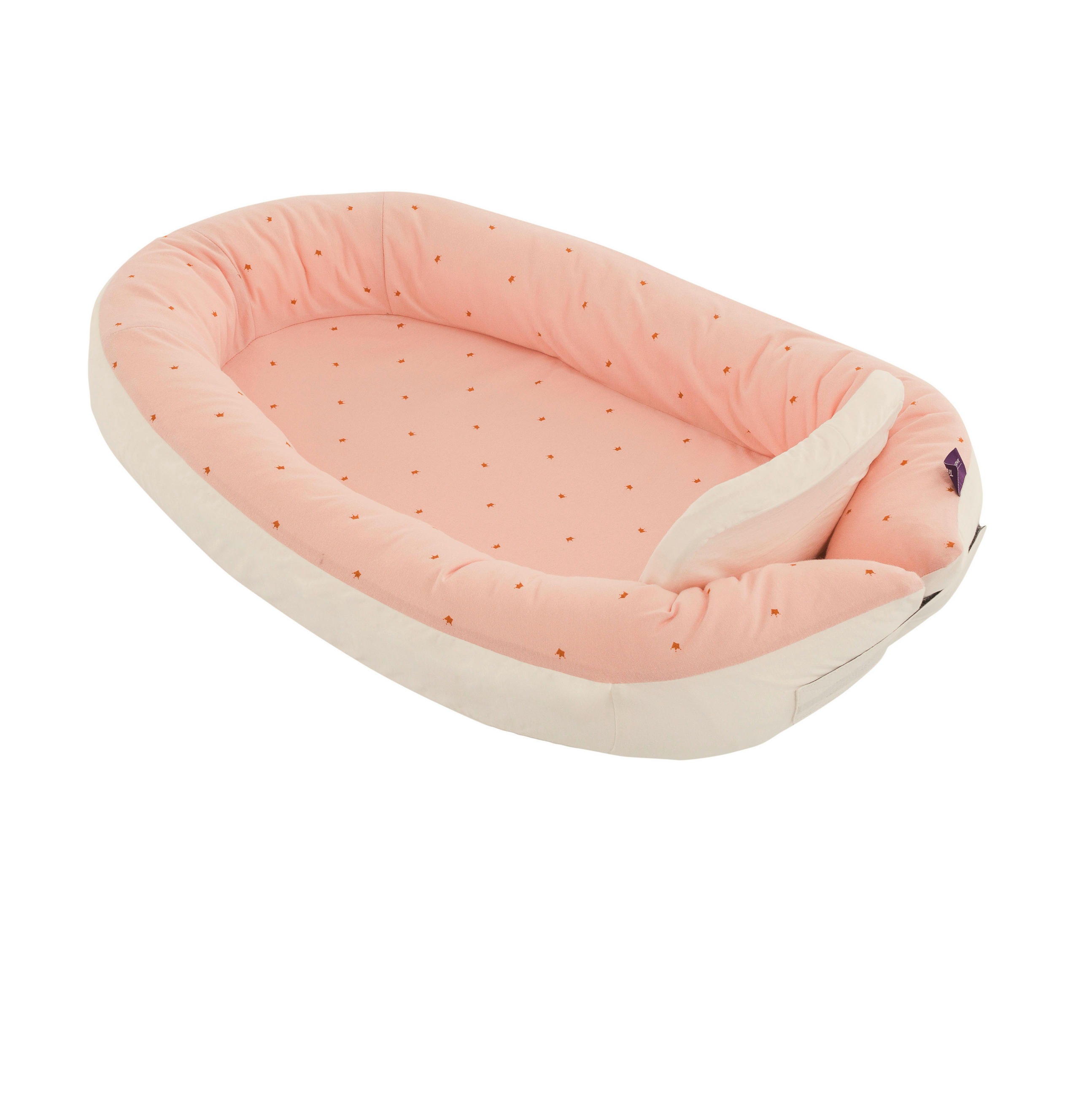 KUSCHELNEST Home Comfort  76/52/8 cm   - Naturfarben/Rosa, Basics, Textil (76/52/8cm) - Träumeland