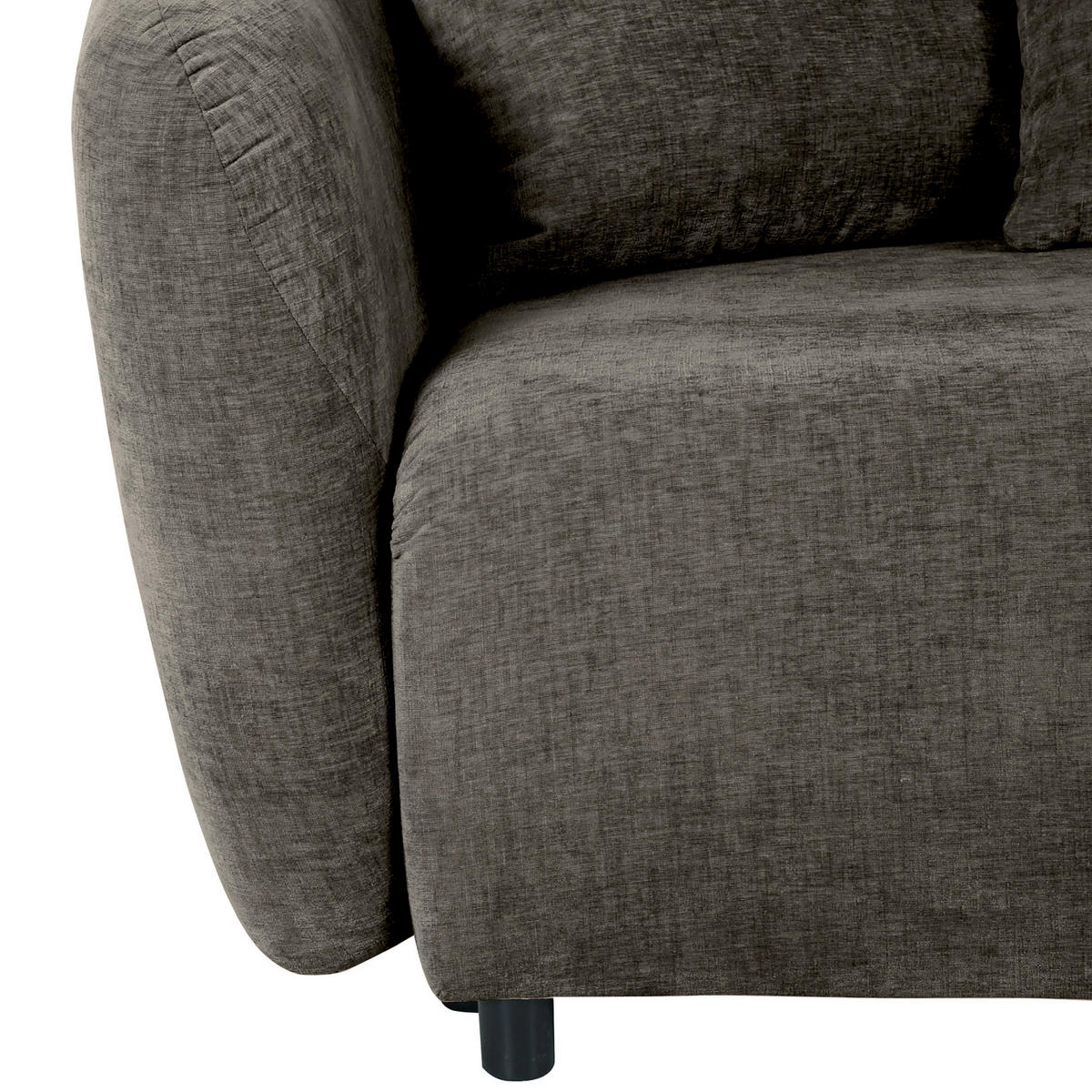 SCHLAFSOFA in Flachgewebe Dunkelgrau  - Dunkelgrau/Schwarz, KONVENTIONELL, Kunststoff/Textil (250/74/108cm) - Carryhome