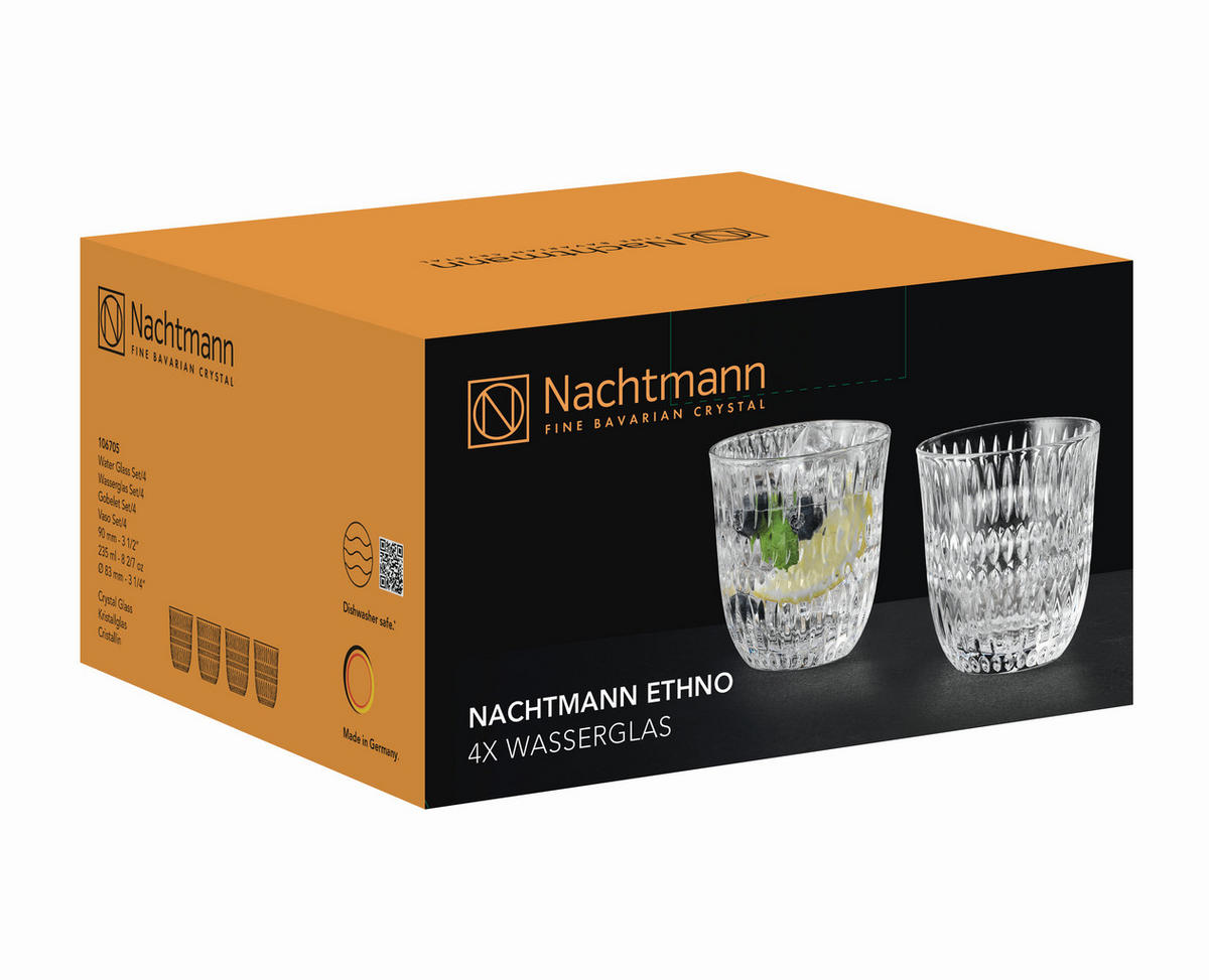 BECHERSET Nachtmann  4-teilig  - Klar, Basics, Glas - Nachtmann