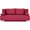 SCHLAFSOFA in Webstoff Rot  - Chromfarben/Rot, Design, Textil/Metall (197/88/89cm) - Xora