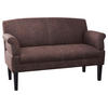 2-SITZER-SOFA in Mikrofaser Dunkelbraun  - Dunkelbraun/Beige, KONVENTIONELL, Holz/Textil (152/97/78cm) - Sit & More