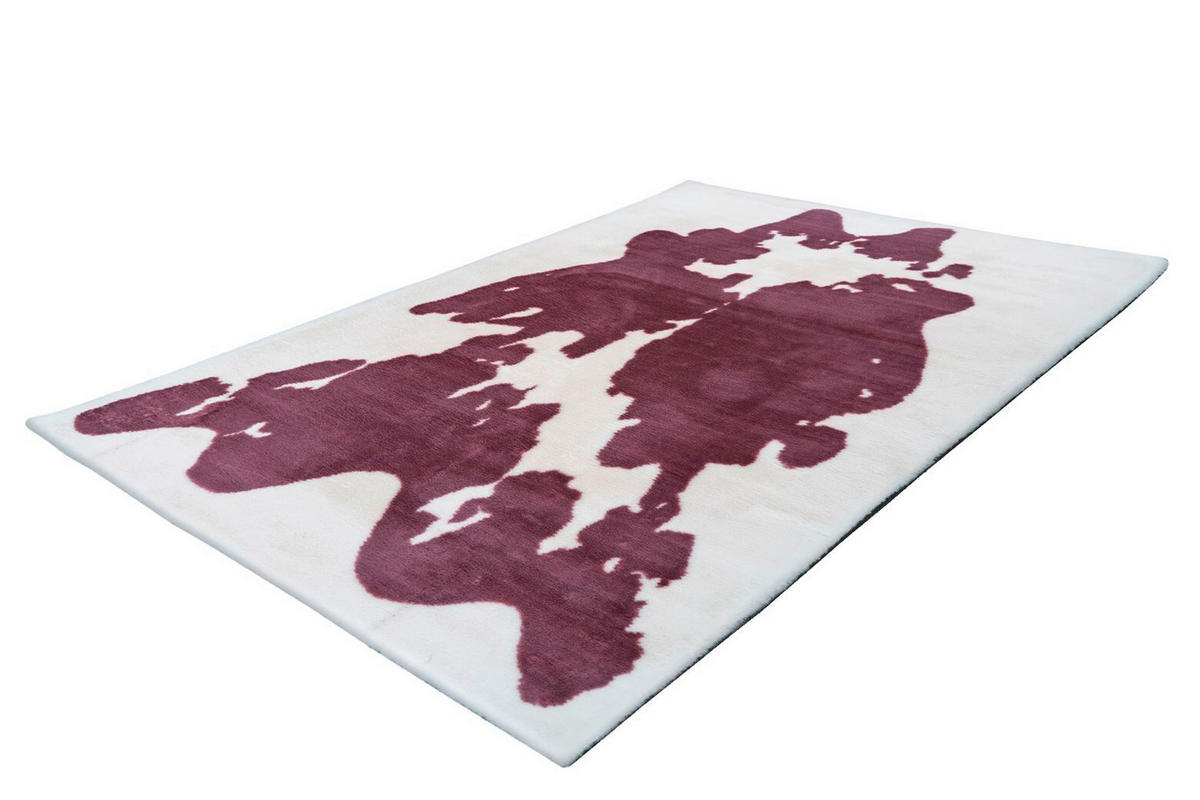 HOCHFLORTEPPICH 120/160 cm Rabbit Animal Lilac / Weiß Lila, Weiß  - Lila/Weiß, KONVENTIONELL, Textil (120/160cm)