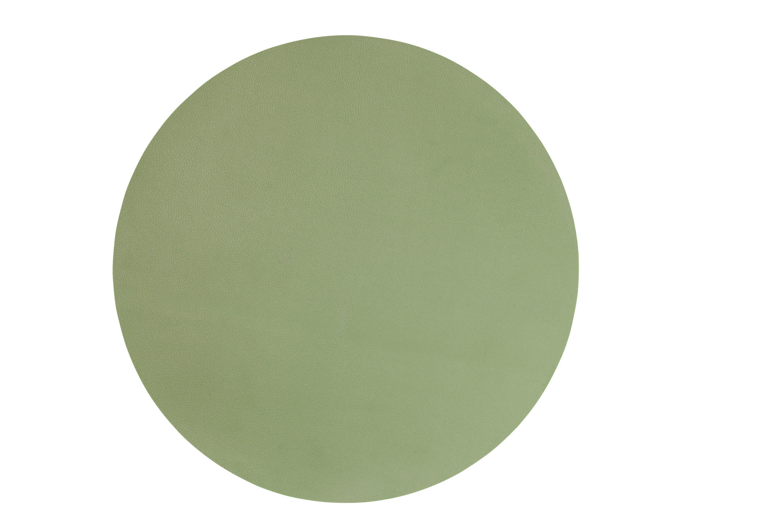 TISCHSET leather optic fine Kunststoff Salbeigrün 38 cm  - Salbeigrün, Basics, Kunststoff (38cm) - ASA