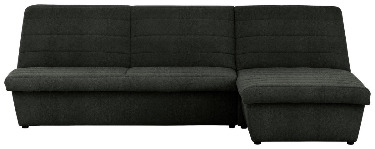 ECKSOFA in Webstoff Dunkelgrün  274/168 cm  - Dunkelgrün/Schwarz, Design, Kunststoff/Textil (274/168cm) - LOOKS by W.Joop