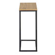 BEISTELLTISCH 45/25/64 cm Schwarz, Eichefarben rechteckig  - Eichefarben/Schwarz, Basics, Holzwerkstoff/Metall (45/25/64cm) - Xora