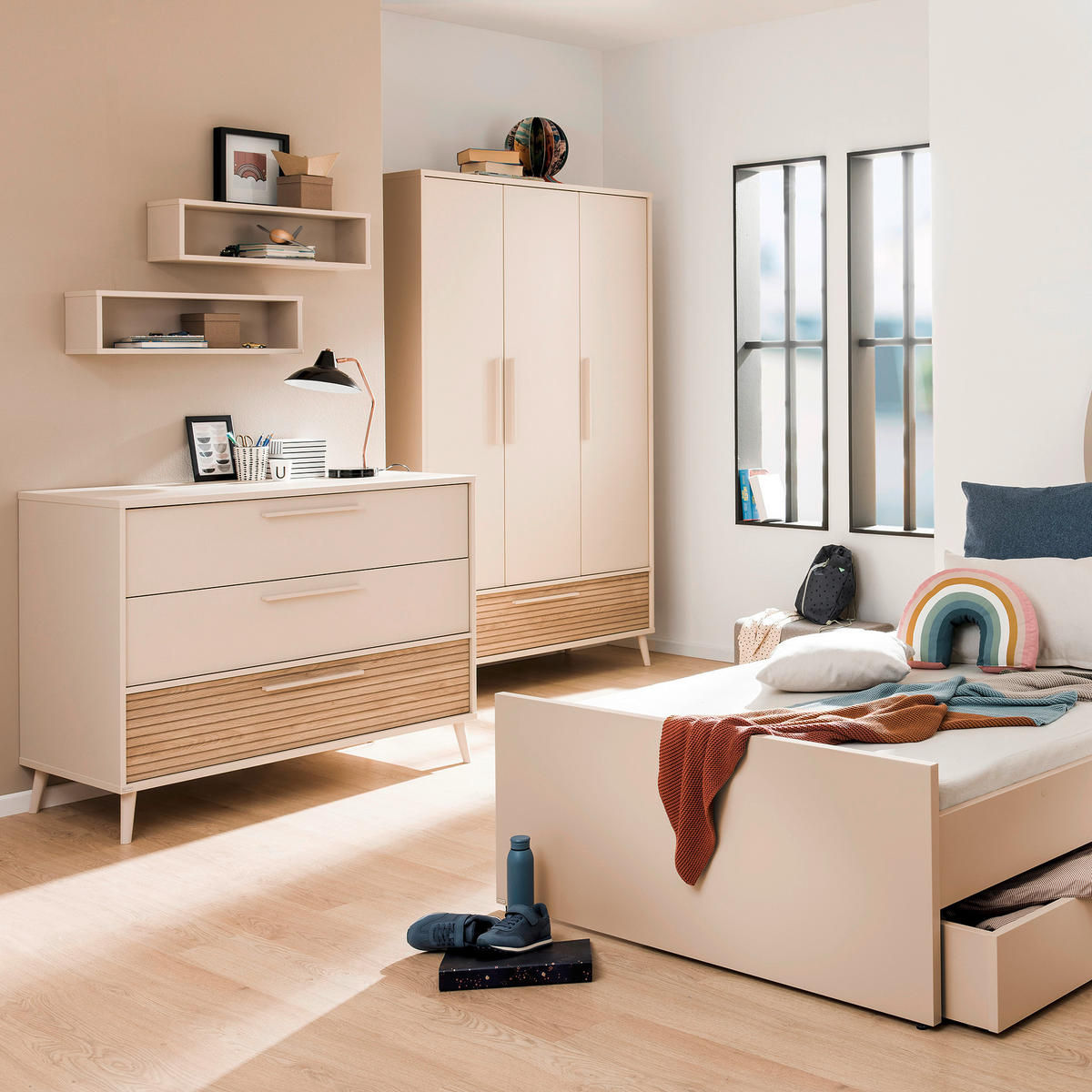 WICKELKOMMODE Eefje Beige  - Beige, Basics, Holzwerkstoff (123,5/93,2/57,1cm) - Paidi