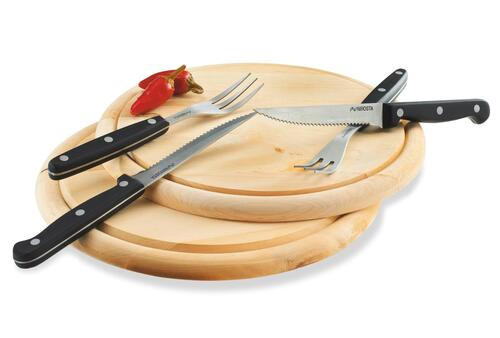 Schneidebrett Rund aus Holz Bruno D: ca. 25 cm