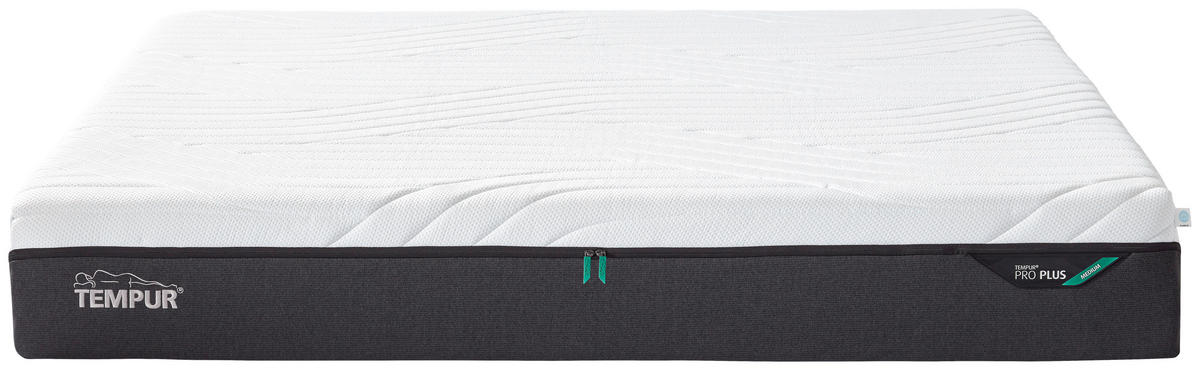 MATRATZE MEDIUM Pro Plus® Coolquilt 140/200 cm Höhe ca. 27 cm  - Anthrazit/Weiß, Basics, Textil (140/200cm) - Tempur