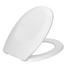 WC-SITZ Weiß - Weiß, Basics, Kunststoff (35/44,5cm)