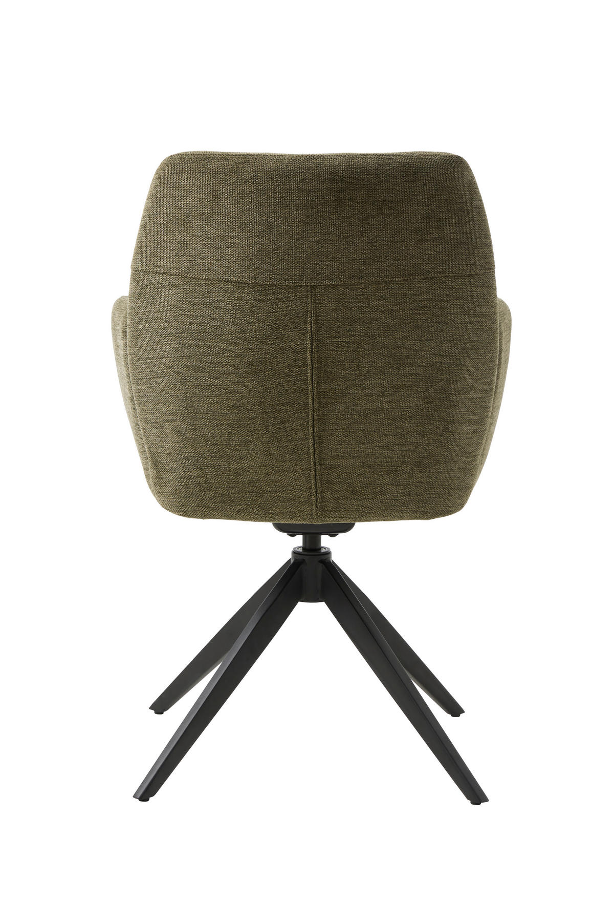ARMLEHNSTUHL  in  - Schwarz/Olivgrün, MODERN, Textil/Metall (57,5/88/62cm) - Livetastic