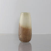 VASE 36 cm  - Beige, MODERN, Glas (36cm)