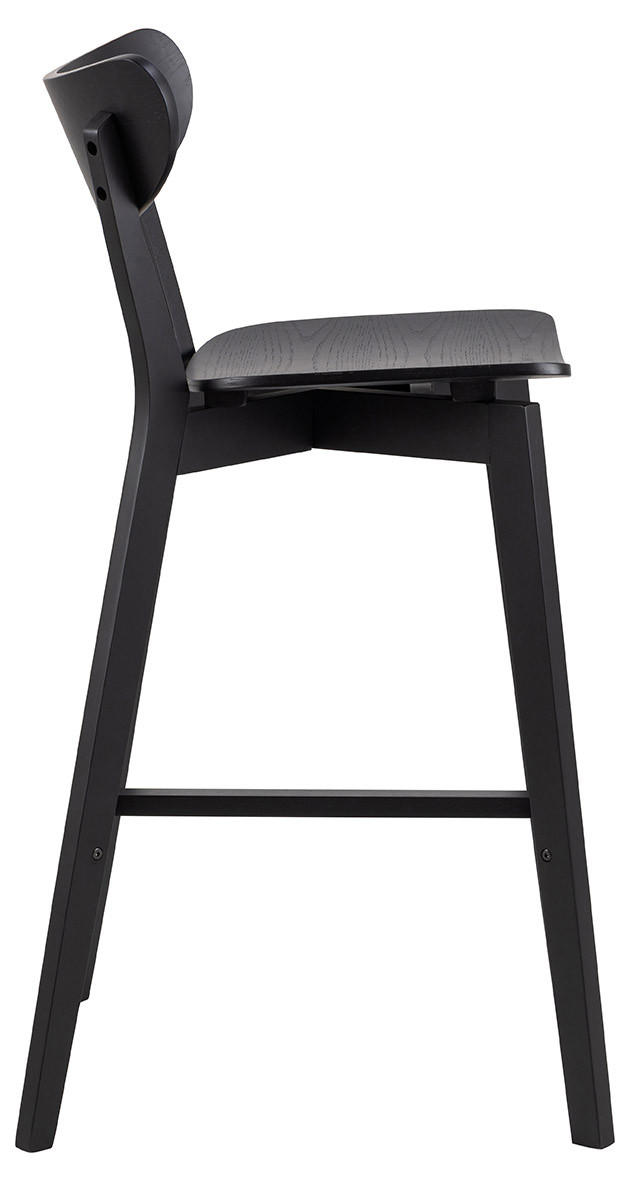 BARSKA STOLICA  crna  drvo, drvni materijal      - crna, Moderno, drvni materijal/drvo (45/105/49cm) - MID.YOU