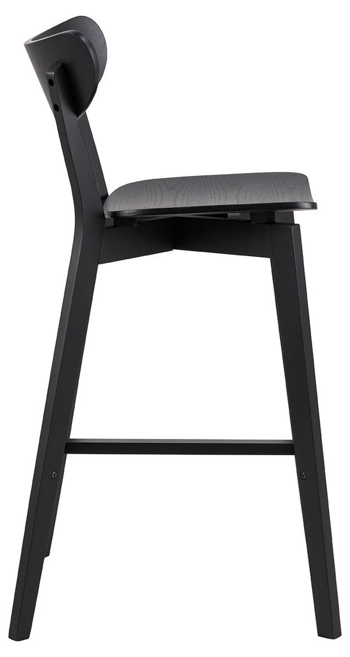 BARSKA STOLICA  crna  drvo, drvni materijal      - crna, Moderno, drvni materijal/drvo (45/105/49cm) - MID.YOU