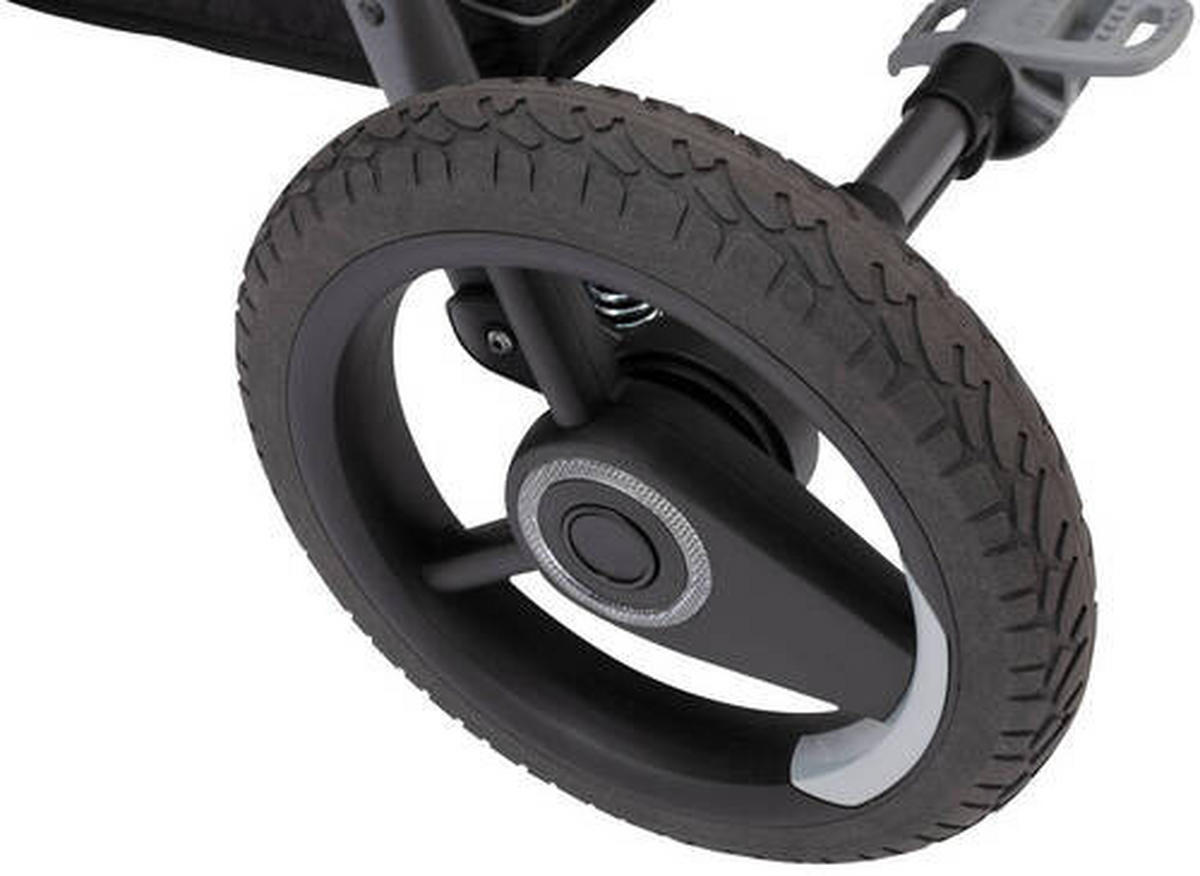 KINDERWAGEN Lux Evo  - Anthrazit/Grau, Basics, Textil/Metall (80/62/43cm) - Naturkind