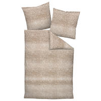 BETTWÄSCHE 2-teilig Biber 135/200 cm  - Beige, Design, Textil (135/200cm) - Janine