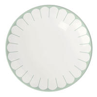 FRÜHSTÜCKSTELLER Weiß, Salbeigrün Fleur Vert  - Salbeigrün/Weiß, MODERN, Keramik (21/21/2,5cm) - Villeroy & Boch