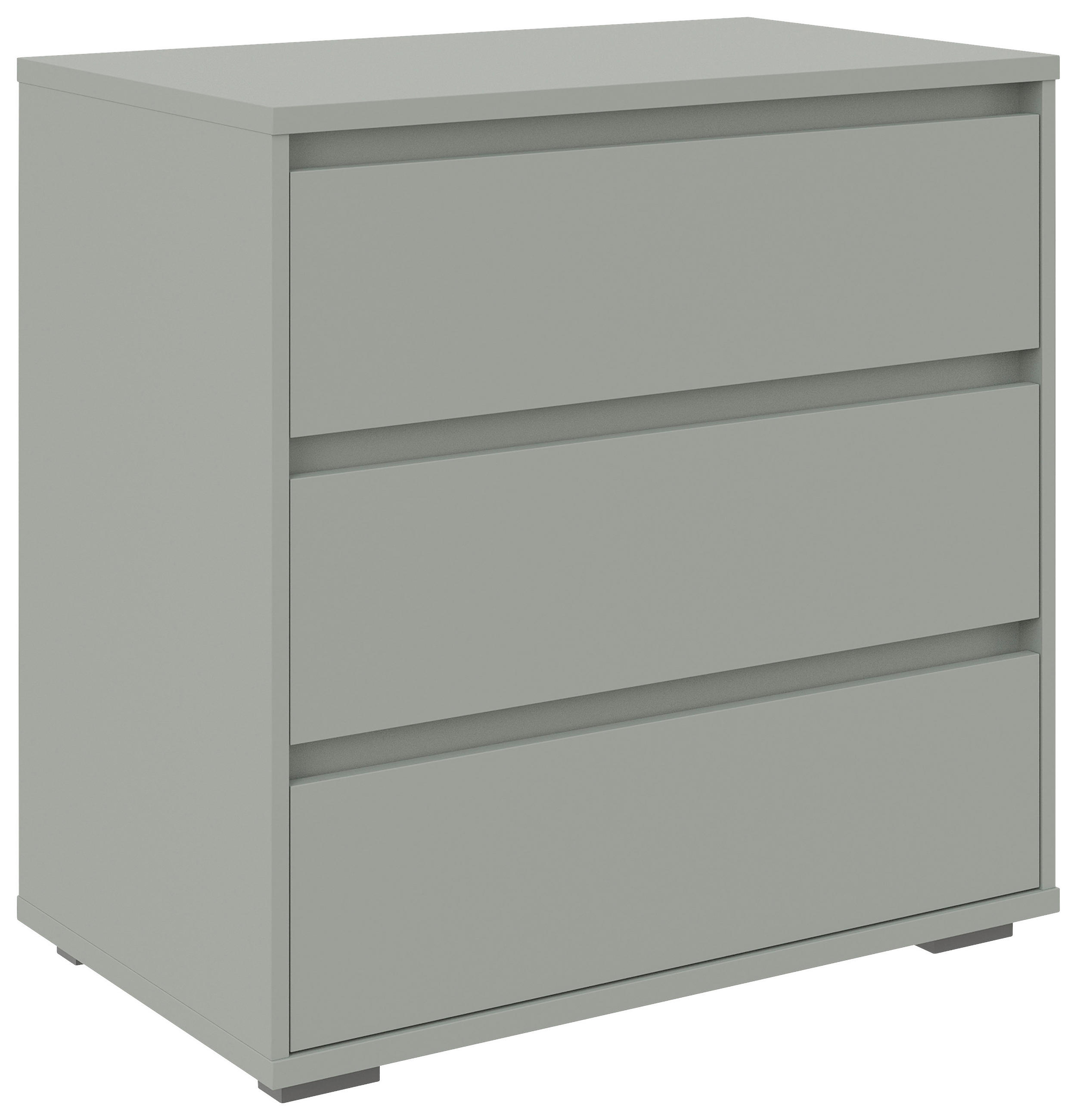 KOMMODE , 80,1/78,8/48 cm, 3 Schublade(n)  - Anthrazit/Graugrün, Design, Holzwerkstoff/Kunststoff (80,1/78,8/48cm) - Carryhome