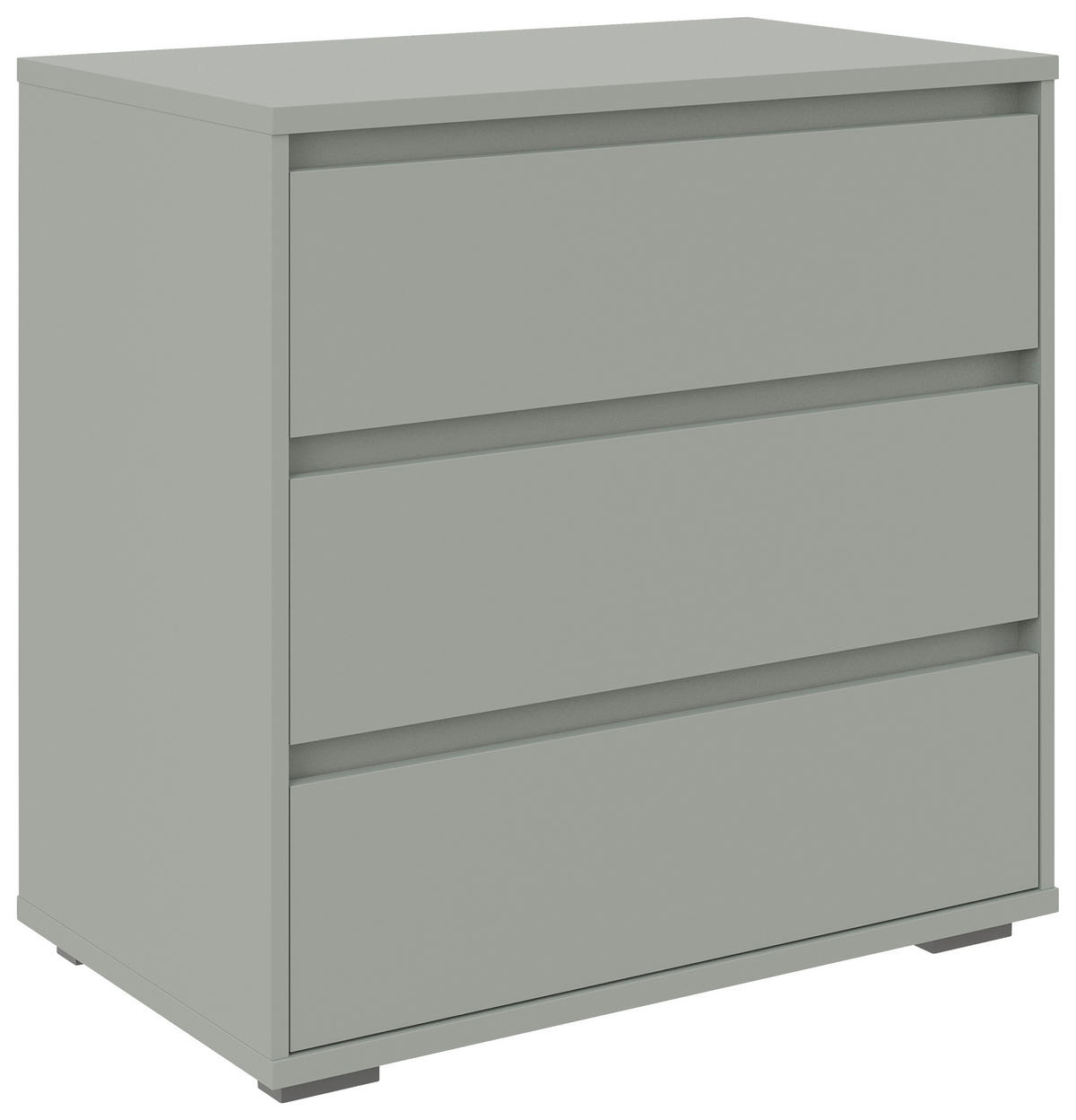 KOMMODE , 80,1/78,8/48 cm, 3 Schublade(n)  - Anthrazit/Graugrün, Design, Holzwerkstoff/Kunststoff (80,1/78,8/48cm) - Carryhome