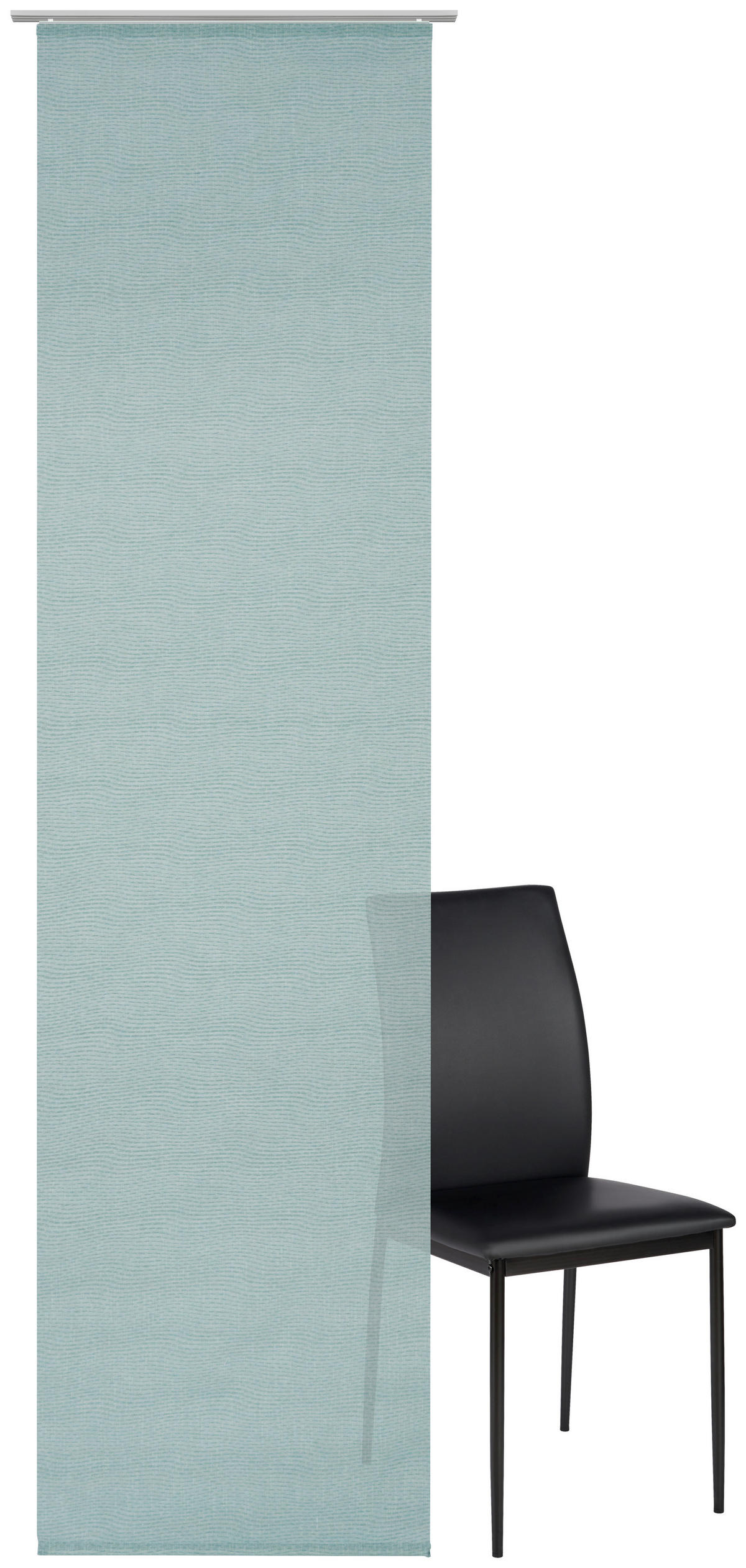 FLÄCHENVORHANG   halbtransparent  60/255 cm   - Petrol, Design, Textil (60/255cm) - Novel