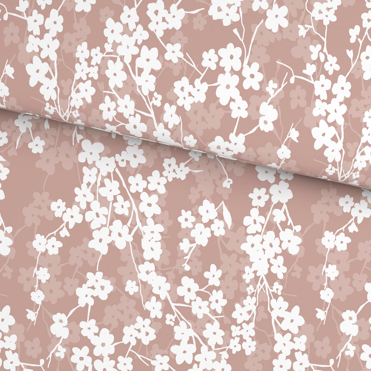 BETTWÄSCHE Musselin 155/220 cm  - Rosa, Textil (155/220cm) - Esposa