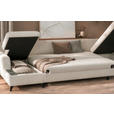 WOHNLANDSCHAFT Beige Chenille  - Beige/Schwarz, KONVENTIONELL, Textil/Metall (160/340/188cm) - Xora