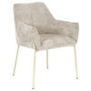 ARMLEHNSTUHL  in Eisen Chenille  - Beige, MODERN, Holz/Textil (62/83/62cm) - MID.YOU