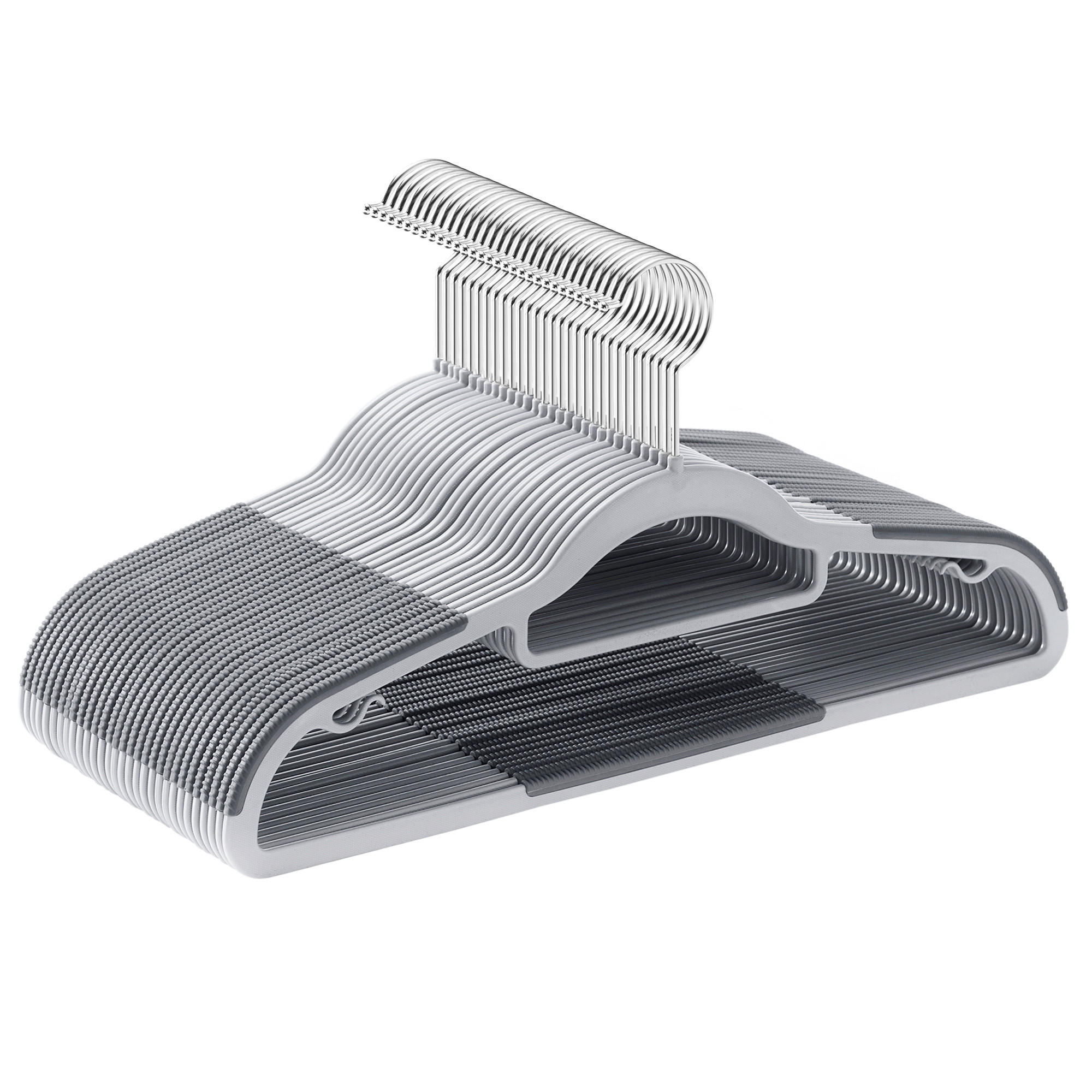 KLEIDERBÜGELSET Kunststoff  - Grau, Trend, Kunststoff (42/21,5/0.6cm) - Boxxx