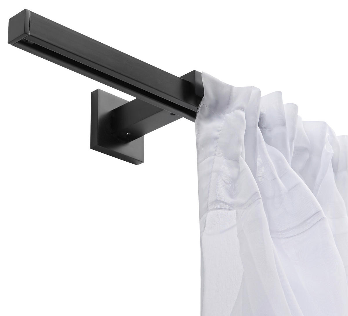 TYČ NA ZÁVĚSY A PŘÍSLUŠENSTVÍ  160 cm - černá, Design, kov (160cm) - Homeware