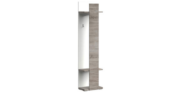 GARDEROBE 263,5/206,6/41,6 cm  - Eichefarben/Weiß, Design, Holzwerkstoff (263,5/206,6/41,6cm) - Xora