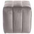 HOCKER in Textil Dunkelgrau  - Dunkelgrau, Design, Textil (43/50/43cm) - Novel