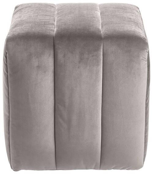 HOCKER in Textil Dunkelgrau  - Dunkelgrau, Design, Textil (43/50/43cm) - Novel