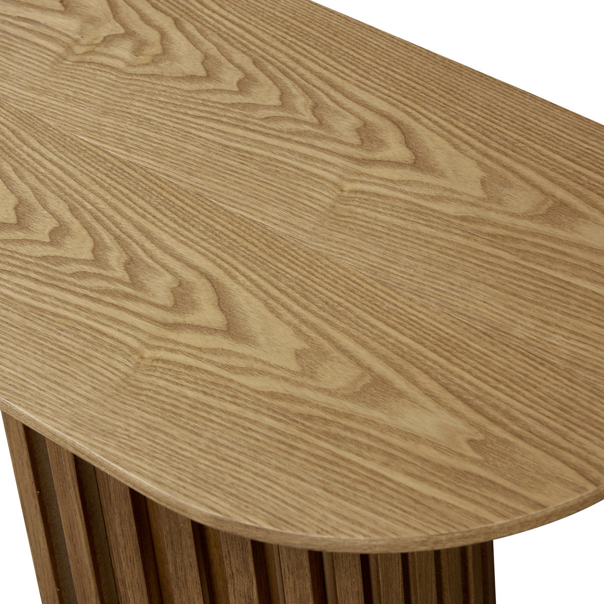 ESSTISCH Weide furniert oval Eichefarben  - Eichefarben, KONVENTIONELL, Holz/Holzwerkstoff (200/75/100cm) - MID.YOU