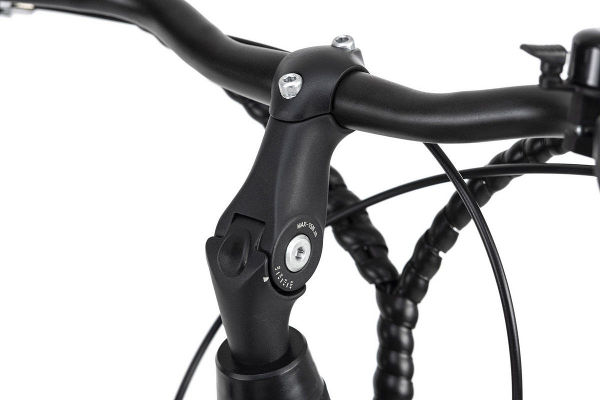 ELEKTROFAHRRAD ALU-CITY HERREN ADORE 113E 28 Zoll  - Schwarz, MODERN, Metall